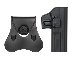 AMOMAX КОБУРА ПЛАСТИКОВАЯ FASTDRAW ДЛЯ GLOCK 17 18 19 BLACK HS0136