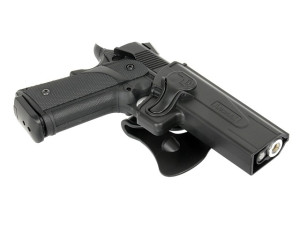 AMOMAX КОБУРА ПЛАСТИКОВАЯ FASTDRAW ДЛЯ HI-CAPA BLACK HS2863