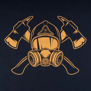 P1G-TAC ФУТБОЛКА З ПРИНТОМ ПОЖЕЖНИК NAVY UA281-29891-NV-FR