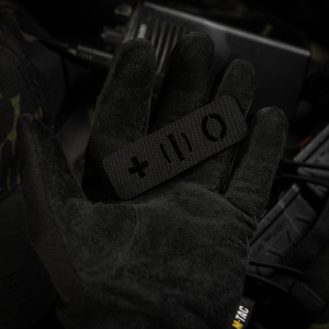 M-TAC НАШИВКА ГРУППА КРОВИ O (I) + СКВОЗНАЯ LASER CUT 25Х80 BLACK