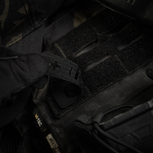 M-TAC НАШИВКА ГРУППА КРОВИ O (I) + СКВОЗНАЯ LASER CUT 25Х80 BLACK