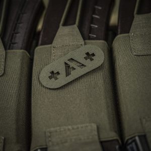 M-TAC НАШИВКА ГРУПА КРОВІ +A+ НАСКРІЗНА LASER CUT RANGER GREEN