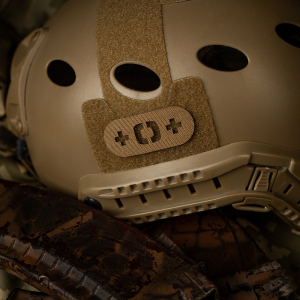 M-TAC НАШИВКА ГРУПА КРОВІ +0+ НАСКРІЗНА LASER CUT COYOTE