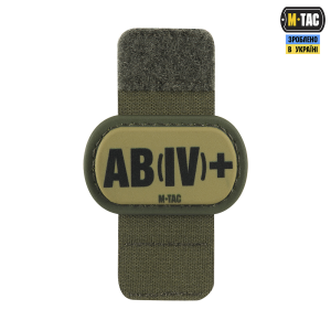 M-TAC MOLLE PATCH ГРУППА КРОВИ AB (IV) + PVC RANGER GREEN