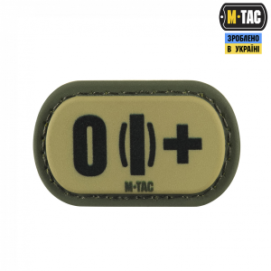 M-TAC MOLLE PATCH ГРУПА КРОВІ O (I) + PVC RANGER GREEN