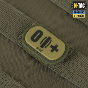 M-TAC MOLLE PATCH ГРУПА КРОВІ O (I) + PVC RANGER GREEN
