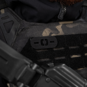 M-TAC НАШИВКА ГРУПА КРОВІ -0- НАСКРІЗНА LASER CUT BLACK