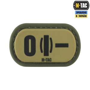 M-TAC MOLLE PATCH ГРУПА КРОВІ O (I) - PVC RANGER GREEN