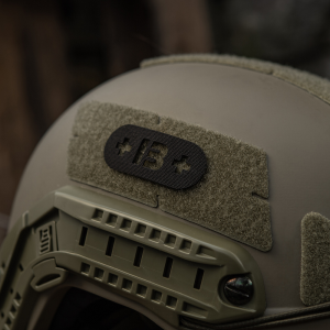 M-TAC НАШИВКА ГРУППА КРОВИ +B+ СКВОЗНАЯ LASER CUT BLACK