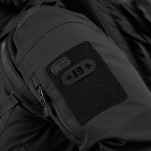 M-TAC НАШИВКА ГРУППА КРОВИ +B+ СКВОЗНАЯ LASER CUT BLACK