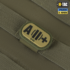 M-TAC MOLLE PATCH ГРУППА КРОВИ A (II) + PVC RANGER GREEN