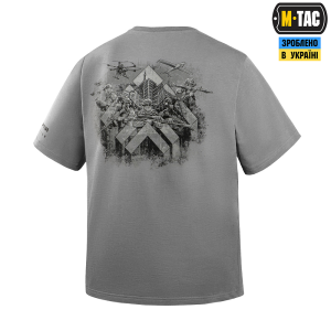 M-TAC ФУТБОЛКА ХАРТІЯ LIGHT GREY