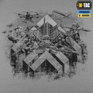 M-TAC ФУТБОЛКА ХАРТІЯ LIGHT GREY