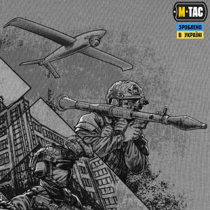 M-TAC ФУТБОЛКА ХАРТІЯ LIGHT GREY