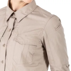 5.11 РУБАШКА ТАКТИЧЕСКАЯ WOMEN'S STRYKE LONG SLEEVE SHIRT KHAKI 62404ABR-055