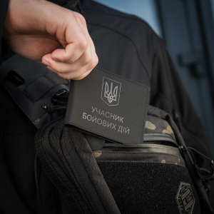 M-TAC ОБКЛАДИНКА УЧАСНИК БОЙОВИХ ДІЙ ELITE BLACK