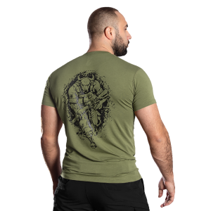 CAMO-TEC MODAL ФУТБОЛКА С ПРИНТОМ TAURUS 2.0 OLIVE 8875