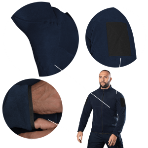 CAMO-TEC ФЛИСОВАЯ КОФТА DARK NAVY BLUE 8842