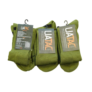 UATAC КОМПЛЕКТ ТРЕКІНГОВІ ДЕМІСЕЗОННІ ШКАРПЕТКИ 3 ПАРИ OLIVE 936360