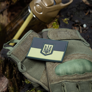 M-TAC НАШИВКА ПРАПОР УКРАЇНИ ВЕЛИКИЙ PVC OLIVE