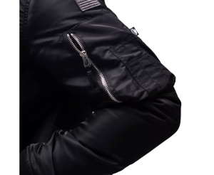 CHAMELEON КУРТКА MA-1 HOODED LIGHT BLACK 0780