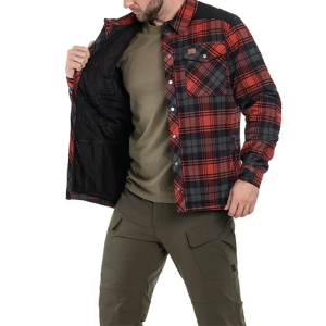 HELIKON-TEX СОРОЧКА WINTER WARDEN LONG SLEEVE SLATE CRIMSON PLAID KO-WWS-PB-PJ