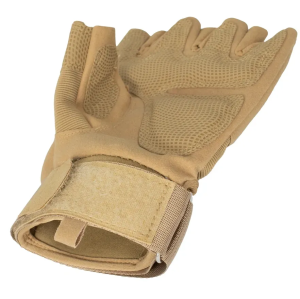 FOX OUTDOOR ПЕРЧАТКИ БЕСПАЛЫЕ С КОСТОЧКАМИ КАУЧУКОВЫЕ COYOTE 65655705