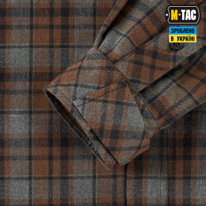 M-TAC РУБАШКА LUMBERJACK MERINO COLD WEATHER GREY/BROWN