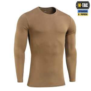 M-TAC ФУТБОЛКА ДОВГИЙ РУКАВ 93/7 COYOTE BROWN