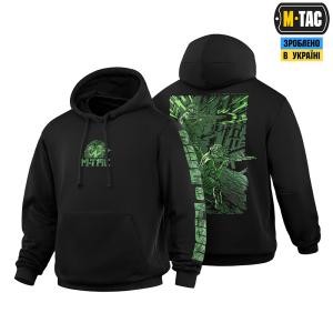 M-TAC КОФТА HOODIE ПЛІЧ-О-ПЛІЧ OVERSIZE HARD BLACK