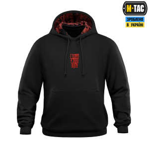 M-TAC КОФТА HOODIE ОДИН В ПОЛІ ВОЇН OVERSIZE HARD BLACK
