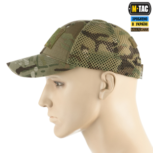 M-TAC БЕЙСБОЛКА ТАКТИЧНА З СІТКОЮ ТРІЙКА NYCO EXTREME MULTICAM