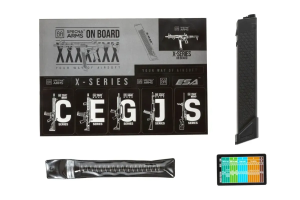 SPECNA ARMS ПІСТОЛЕТ-КУЛЕМЕТ SA-FX01 FLEX HAL ETU WITH ORANGE DISCHARGE DEVICE BLACK 32910