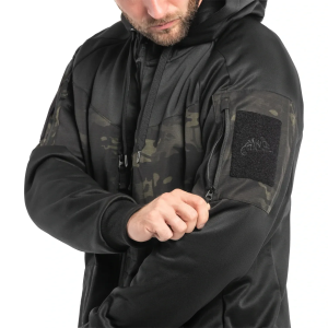 HELIKON-TEX КУРТКА ROGUE HOODIE (FULLZIP) BLACK/MULTICAM BLACK BL-RHF-PO-010CA