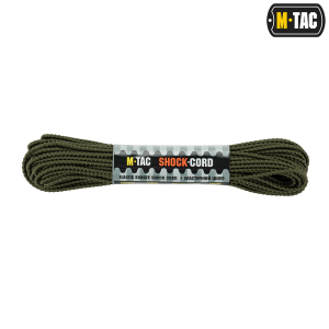 M-TAC ПАРАКОРД SHOCK-CORD 3MM DRAGON SKIN OD GREEN 15М