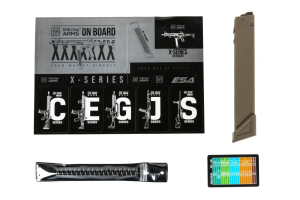 SPECNA ARMS ПІСТОЛЕТ-КУЛЕМЕТ SA-FX01 FLEX HAL ETU WITH ORANGE DISCHARGE DEVICE HALF-TAN 32911