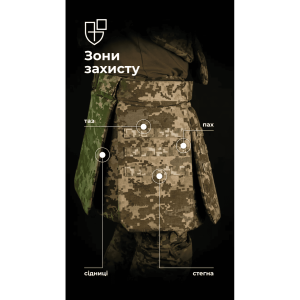 БАЛІСТИКА ТАКТИЧЕСКИЙ КИЛТ ФОЛД 1 КЛАСС ЗАЩИТЫ MM14 11025080701