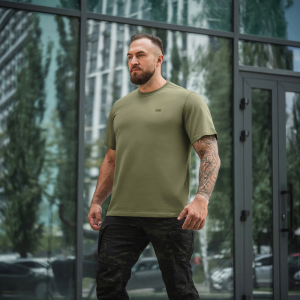 M-TAC ФУТБОЛКА COTTON HARD OVERSIZE LIGHT OLIVE
