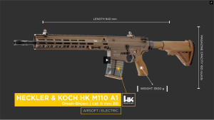 UMAREX СНАЙПЕРСКАЯ ВИНТОВКА HECKLER & KOCH M110 A1 MARKSMAN 2.6237 HS2839