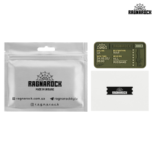 RAGNAROCK НАШИВКА TICKET TO THE WAR OLIVE