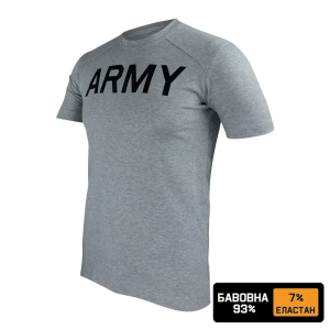 KRAMATAN TACTICAL DESIGN ФУТБОЛКА ARMY 93/7 ХЛОПОК GREY MELANGE