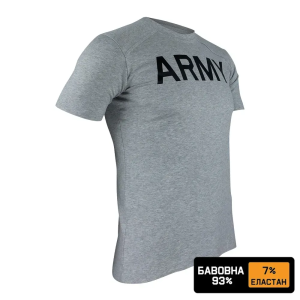 KRAMATAN TACTICAL DESIGN ФУТБОЛКА ARMY 93/7 ХЛОПОК GREY MELANGE