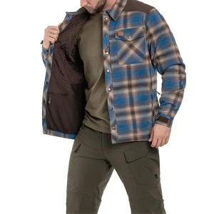HELIKON-TEX РУБАШКА WINTER WARDEN LONG SLEEVE FOREST BLUE PLAID KO-WWS-PB-PK