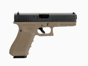 WE ПИСТОЛЕТ GLOCK 17 GEN4. METAL TAN GREEN GAS HS04796