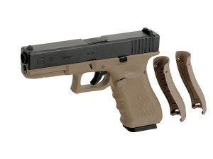 WE ПИСТОЛЕТ GLOCK 17 GEN4. METAL TAN GREEN GAS HS04796