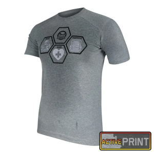 KRAMATAN TACTICAL DESIGN ФУТБОЛКА ТРЕНУЙ КОХАЙ МАНДРУЙ БАВОВНА МЕЛАНЖ