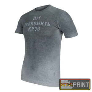 KRAMATAN TACTICAL DESIGN ФУТБОЛКА ПІТ ЕКОНОМИТЬ КРОВ БАВОВНА МЕЛАНЖ