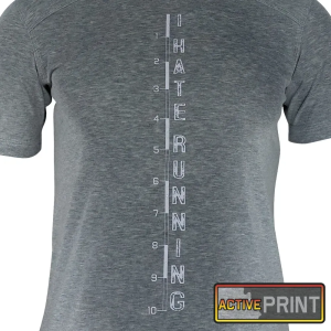 KRAMATAN TACTICAL DESIGN ФУТБОЛКА I HATE RUNNING БАВОВНА МЕЛАНЖ