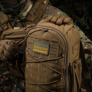 M-TAC НАШИВКА UKRAINE LASER CUT COYOTE/YELLOW/BLUE/GID