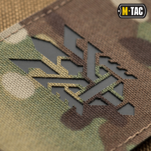M-TAC НАШИВКА ТРИЗУБ (СТИЛИЗАЦИЯ) LASER CUT ГОРИЗОНТАЛЬНАЯ MULTICAM/BLACK